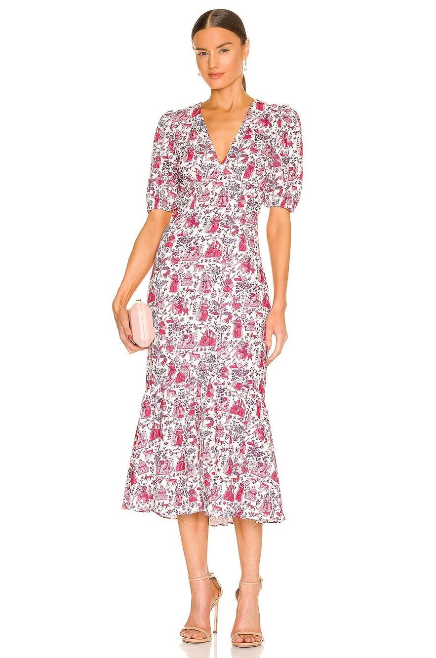 NWT Rhode 'Ester' Maxi Dress in Romance Pink Size 0